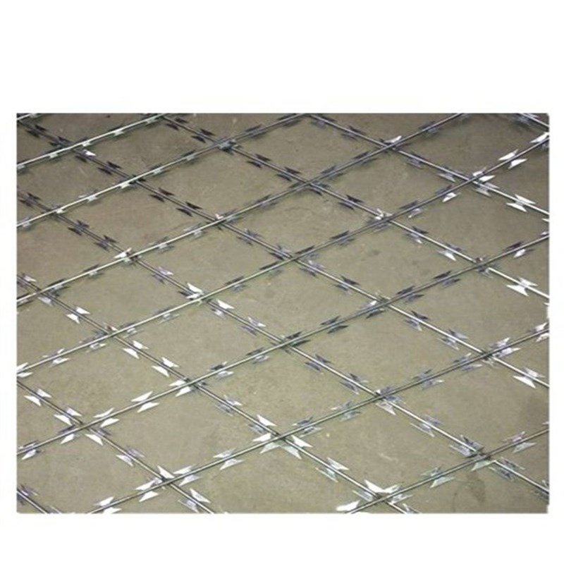 看守所防护网 刀片刺网围栏 篱笆网刀片 警戒线隔离带 防爬防盗网