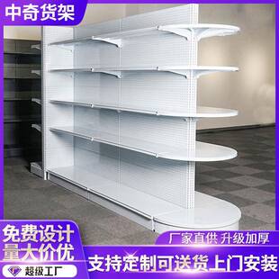 超市货架便利店日用品单面双面食品展示架食品店零食陈列架