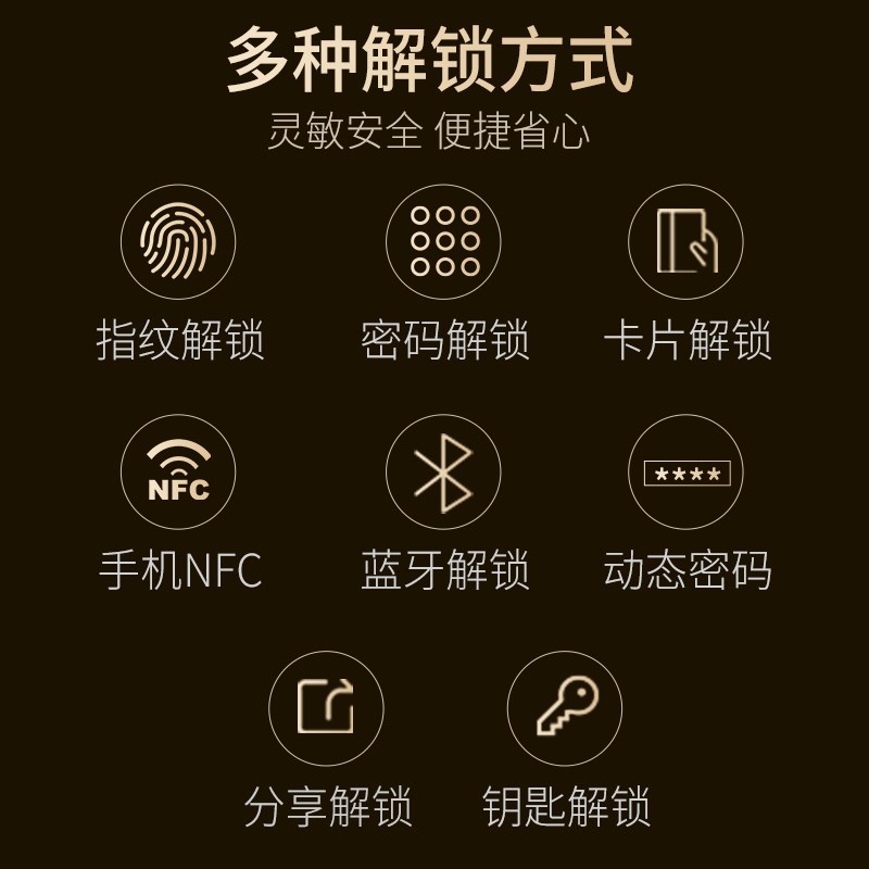 密码锁u型锁店面商铺双开门玻璃门指纹锁U形插锁智能门锁电子挂锁