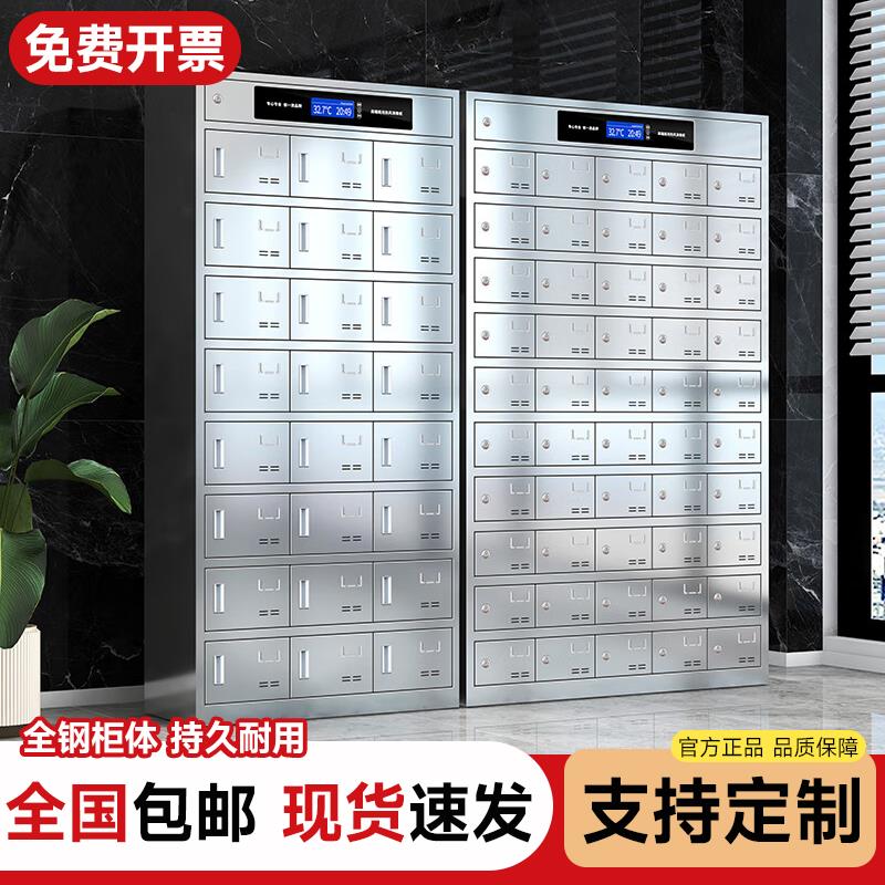 304不锈钢消毒碗柜员工食堂紫外线高温多格餐盘柜餐厅带锁储物柜