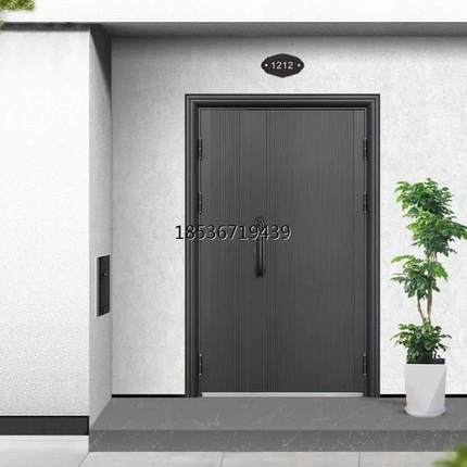 门自建房进户别墅防盗门农村子母门家用双开门对内大门入户门室外