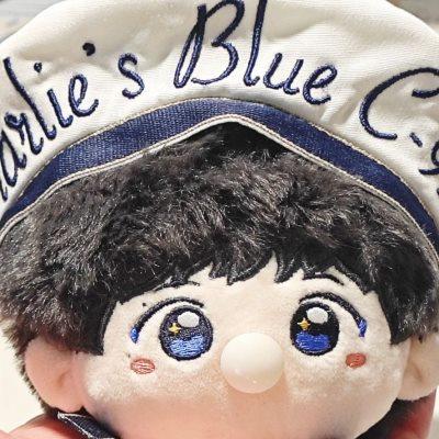 周深属性Blue吹泡泡团子棉花娃娃可爱超萌毛绒公仔玩偶挂件带帽子