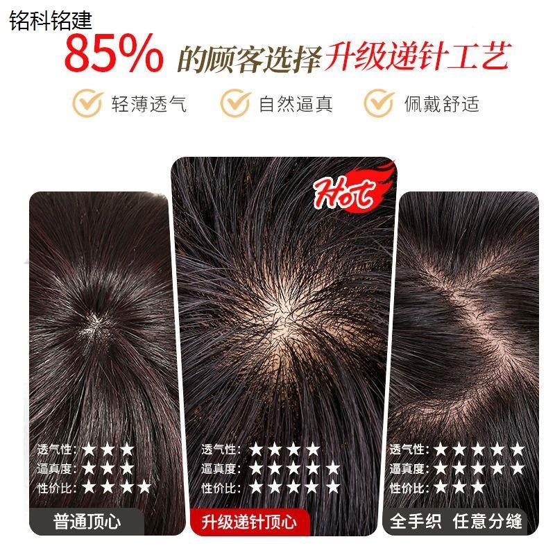 假发女全头套短直发中老年假发女短发逼真全真头发纹理蓬松自然