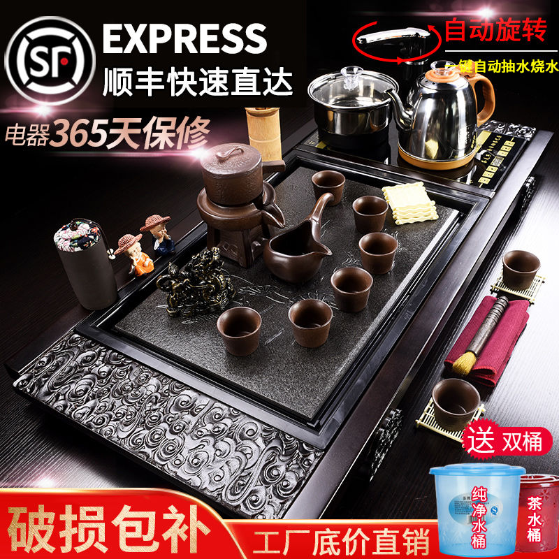 功夫茶具套装家用全自动一体泡茶台烧水壶茶盘烧水壶茶道茶桌茶海图片