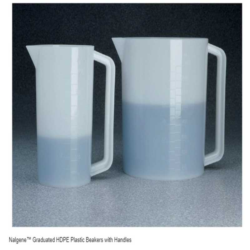 耐洁Nalgene1220-2500 带手柄带刻度3000ml烧杯HDPE 赛默飞烧瓶
