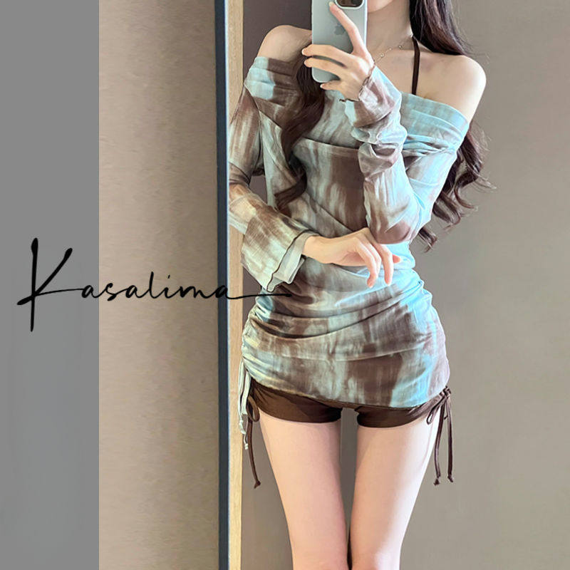 泳衣女士2026款分体比基尼三件套性感小胸聚拢遮肚显瘦泡温泉度假