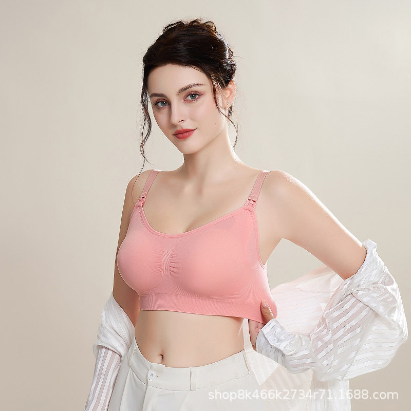 前开扣无缝哺乳文胸聚拢