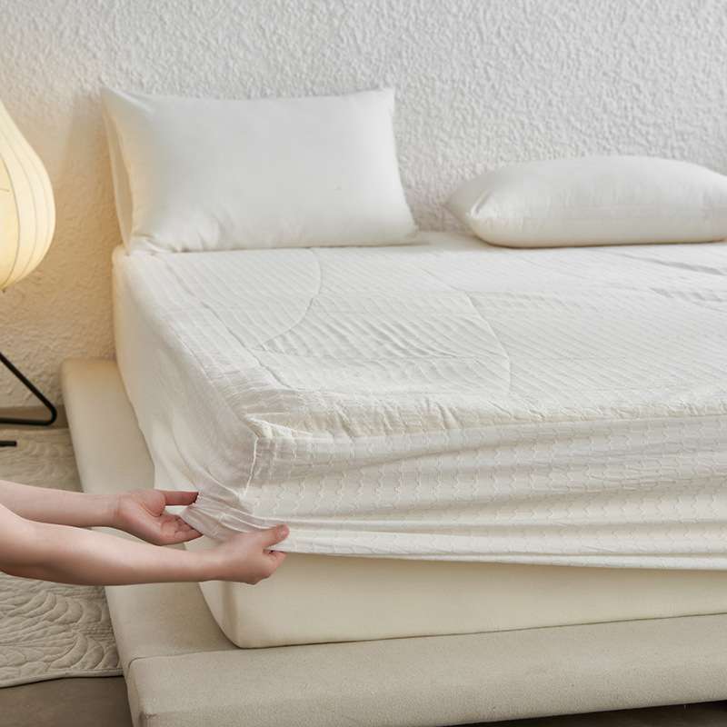 2025新款A类全棉提花大豆纤维床垫床褥子软垫加厚床笠学生宿舍