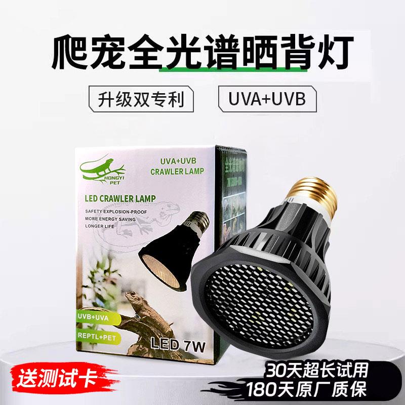 全光谱乌龟晒背灯爬宠uvb补钙灯鬃狮蜥uva灯龟缸养龟专用晒龟灯