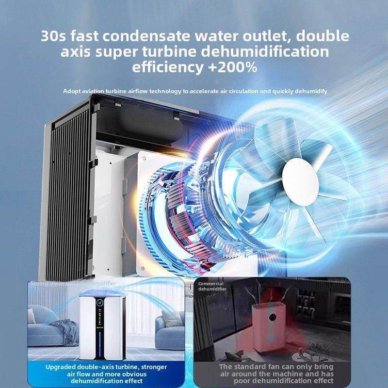 苏宁宜品除湿机家用静音抽湿器吸湿室内干燥小款空气净化器回南天