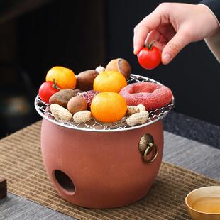 围炉煮茶罐罐茶壶煮茶炉室内家用全套烧烤炉户外打边炉烤火泥炭炉