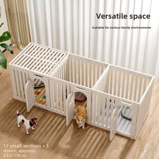 狗围栏中小型犬封顶防猫狗宠物栅栏猫狗笼子博美泰迪一室一厅一卫