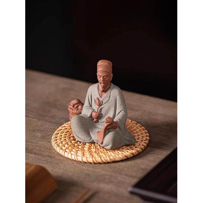 中医古代名医神医华佗李时珍陶瓷人物雕像客厅书房桌面装饰品摆件