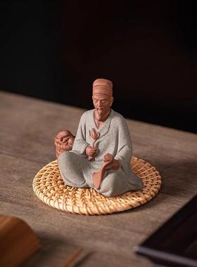 中医古代名医神医华佗李时珍陶瓷人物雕像客厅书房桌面装饰品摆件