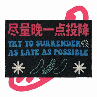 “尽 尽量晚一点投降”丝圈地垫地毯入户公社计画 划经济部