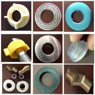 冷水龙头防松动螺母角阀装饰盖垫片淋浴万向曲脚曲角水龙头配件