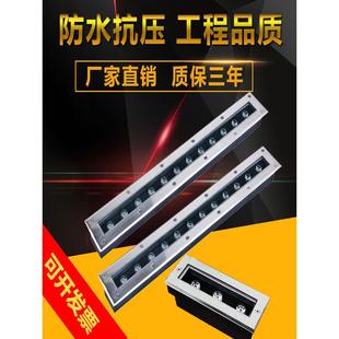 led长条地埋灯户外防水嵌入式地灯条形广场线条埋地灯地脚台阶灯