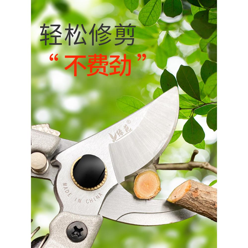 绿苑修剪剪刀花园果树修剪省力Sk5剪刀绿花修剪剪刀粗枝强力剪