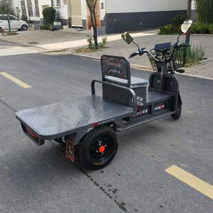 电动三轮车长跑电瓶家农用货车载重王拉货大力神工地工厂盘货平板