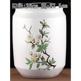 大号粗陶手绘花盆老桩法师绿植花卉三角梅兰花果树庭院透气陶罐盆