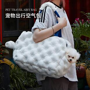 宠物可携式外出包手提小型犬透气斜跨猫包小体狗包大容量空气单肩
