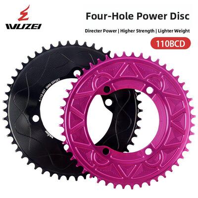 飞贼4爪110Bcd正负齿插功率计道路自行车封闭Gxp3钉8针炼环单盘