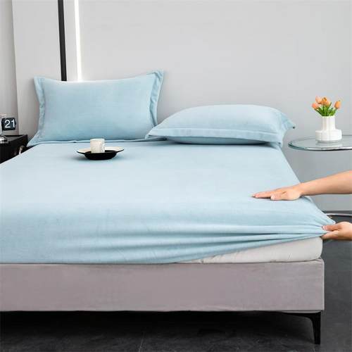 定制澳洲牛奶绒床笠152x203queen床垫套138x188cm澳洲床罩套