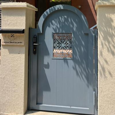 庭院别墅大门乡村院子小门铝合金单开门户外花园门过道走廊门定做