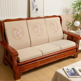 中国实木沙发垫加厚海绵垫红木沙发垫联邦椅垫木制沙发垫