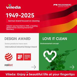 Vileda平拖把夹抹布2025新家用拖把网懒手洗拖把拖地