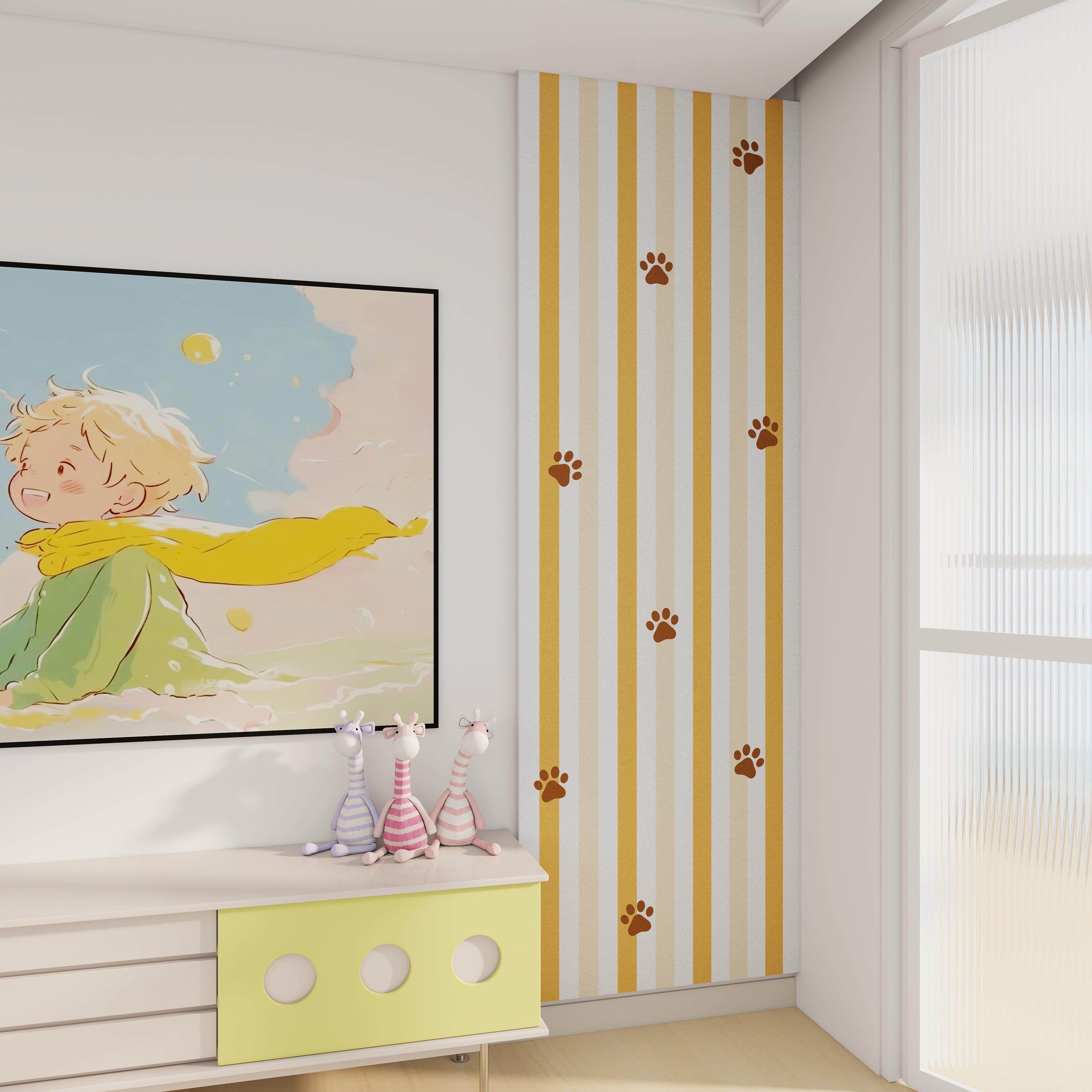 少女心猫爪毛毡板卧室墙面装饰照片墙创意留言板儿童房防撞装饰画