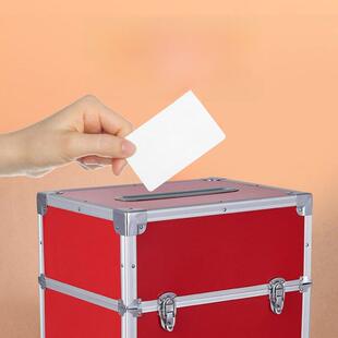 大号投票箱落地带轮选举巡察意见箱募捐款举报爱心单位铝合金带锁