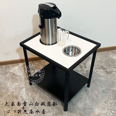 新款高端轻奢棋牌室麻将室台球室专用大桌面麻将机岩板茶几茶水架