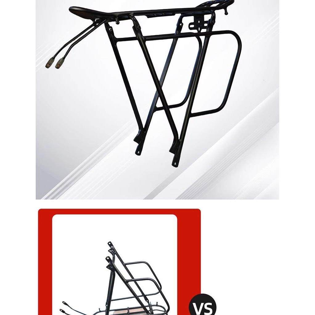 旅行车山地自行车后衣架货架后座可以载人铝合金支架轻量化高强度