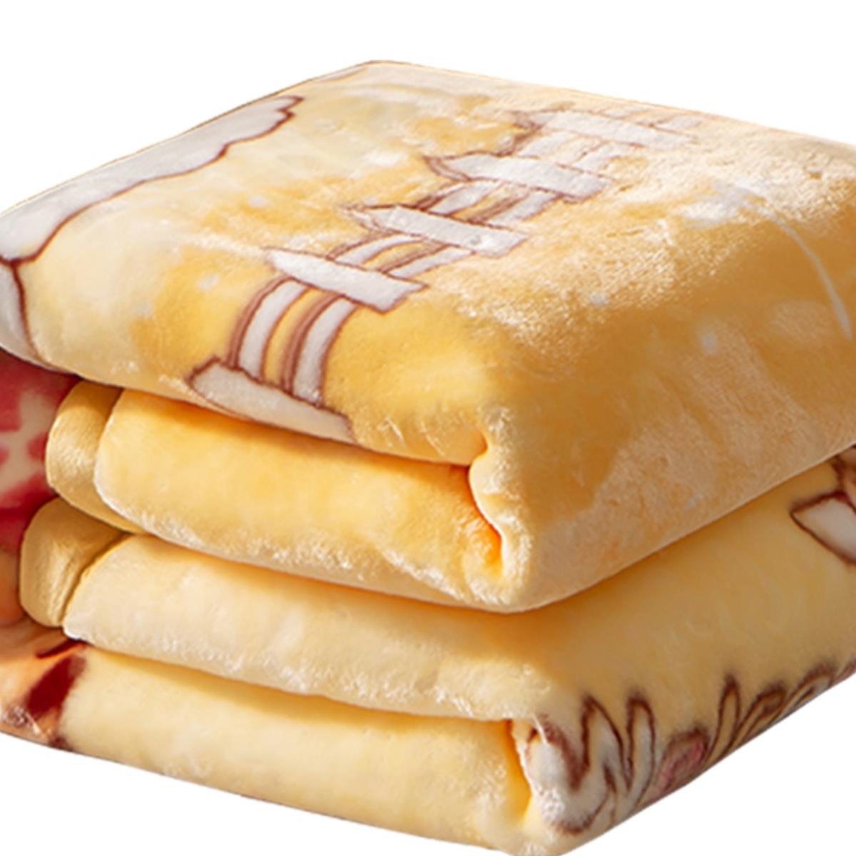 儿童婴儿毛毯幼儿园双层加厚秋冬季午睡卡通宝宝珊瑚绒盖云毯被子