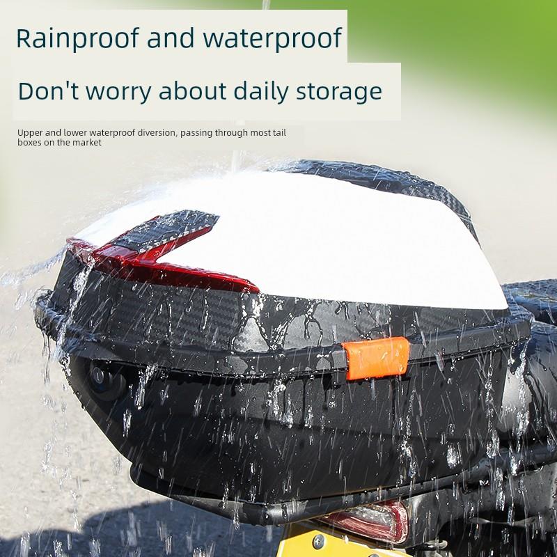 电动车后备箱通用大容量踏板电瓶车摩托车尾箱防水储物防抖工具箱