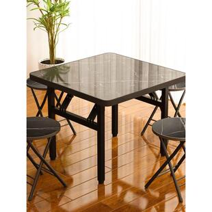 麻将桌折叠家用餐桌子宿舍棋牌小方桌出租房小饭桌打牌阳台四方桌