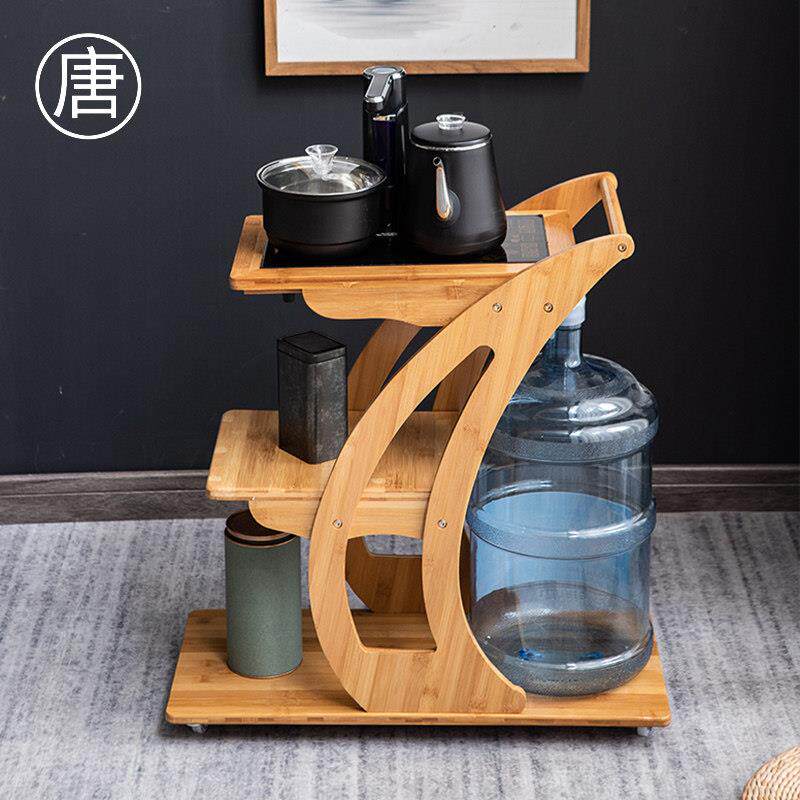移动茶车家用小茶台全自动多功能茶水柜茶水架边柜烧水泡茶台茶具