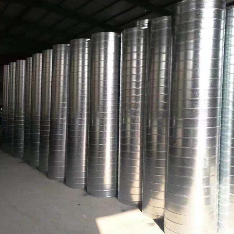 镀锌螺旋风管定制吸尘耐高温腐蚀消防烟囱排风管排烟管圆风管工厂