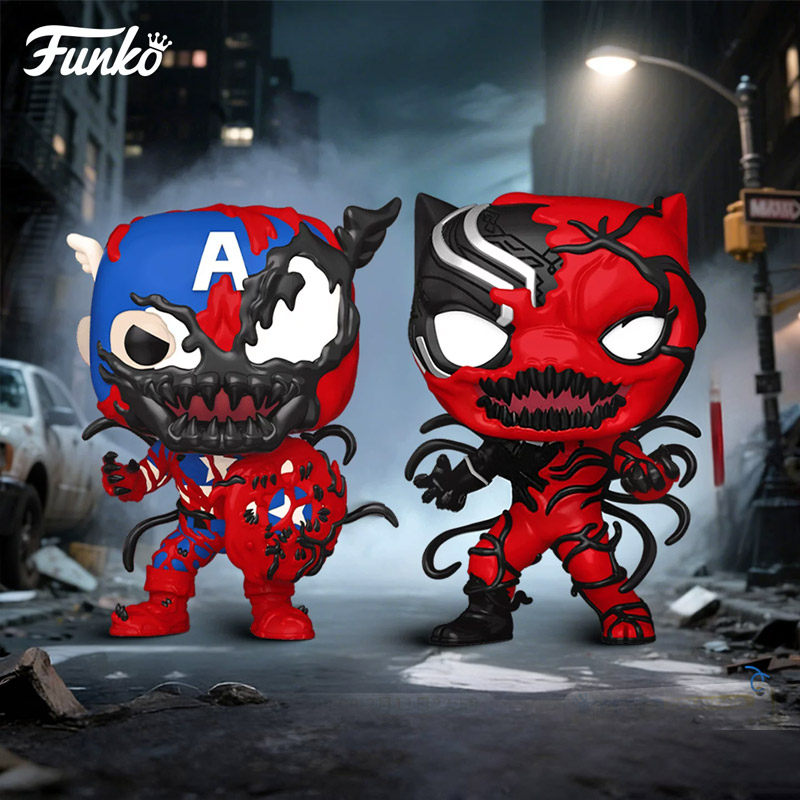 Funko丰高漫威卡内奇黑豹 美国队长共生体手办摆件新年礼物玩具