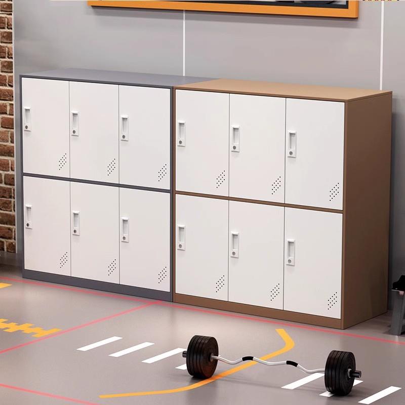学生文件柜存放柜小更衣柜员工宿舍矮柜健身房多门储物柜铁皮柜