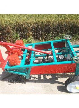 链条式花ONY生生收获机 地起平垄花获摘果机 小型全自动药材收机