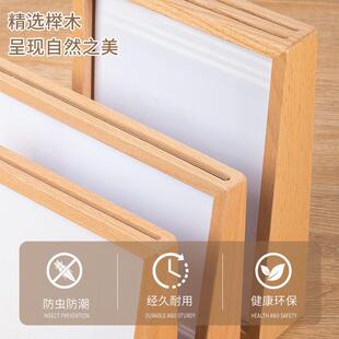 跨境亚L克力制实木相框摆台78寸木画框diy原榉木U相册型框定礼品