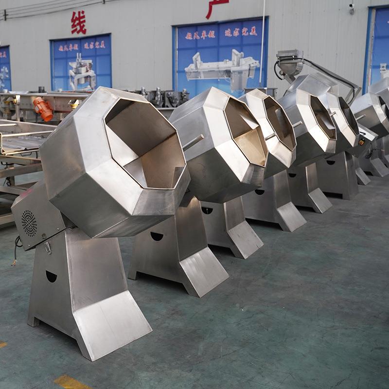 生食品挂糖八 角JME拌料机 产花生裹糖八角滚筒搅拌机肉类味调机