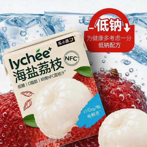 乐小派电解质水果汁200ml*12盒