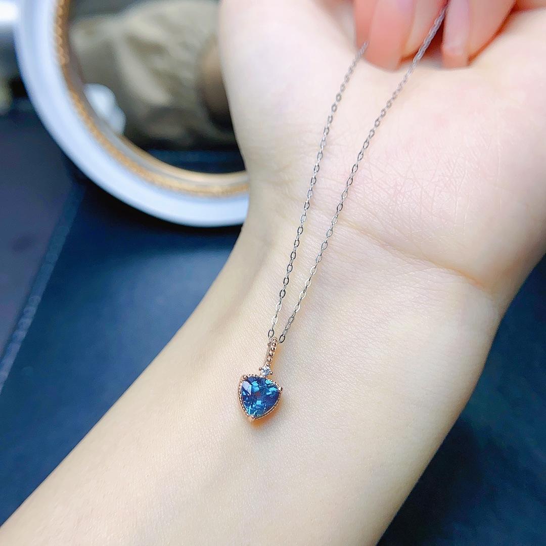 绝美变色石纯银个性吊坠礼物