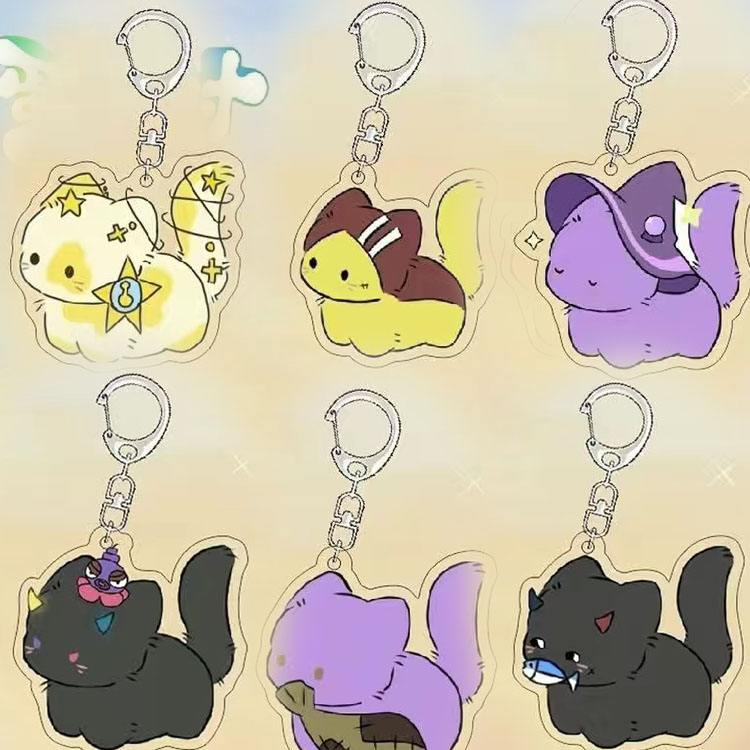 蛋仔派对周边猫猫捣蛋鬼挂件卡通动漫暗算心机潜行执法书包挂饰