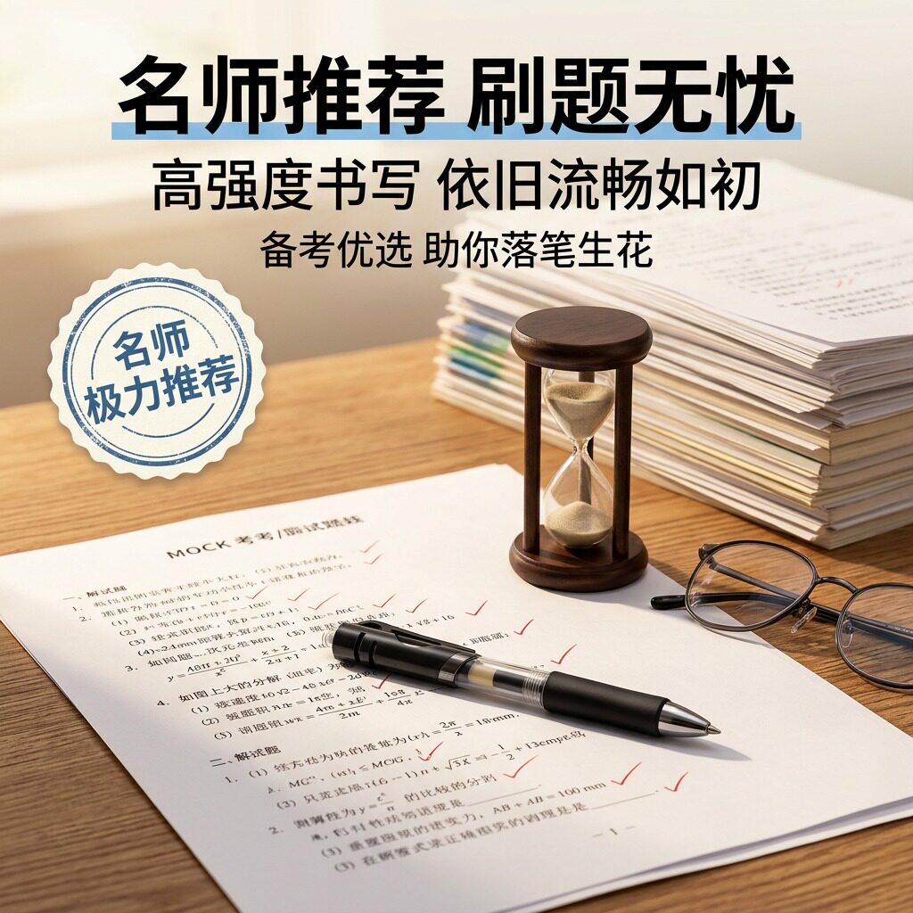 按压式圆珠笔0.5mm按动中性笔GP1008同款笔芯签字笔学习办公用品图片
