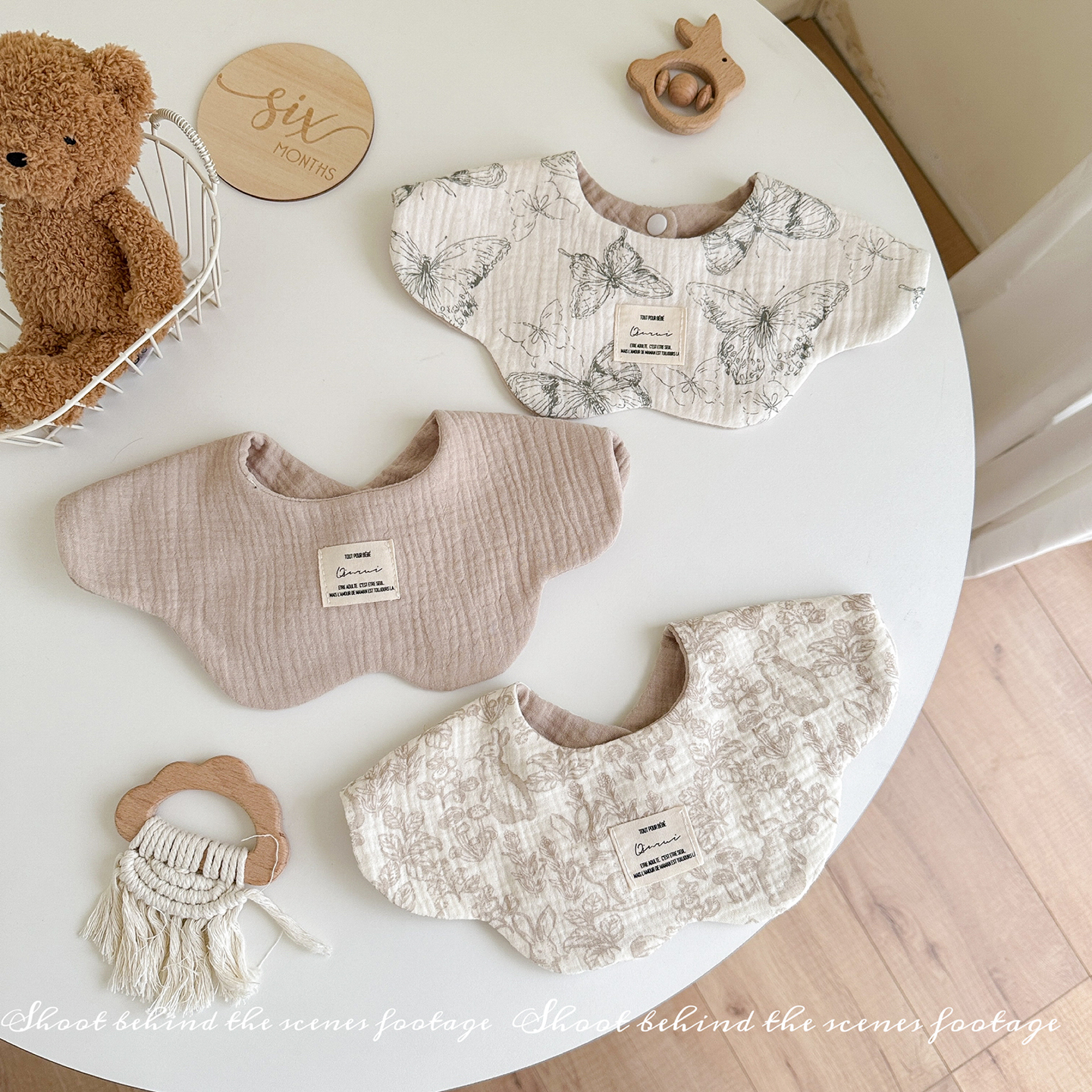 婴儿口水巾a类纯棉围嘴