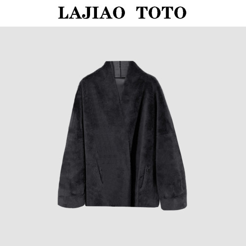 LAJIAO TOTO 轻奢100羊毛高级感休闲气质女士毛呢外套#LJ3112